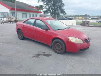  Salvage Pontiac G6