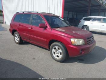  Salvage Toyota Highlander