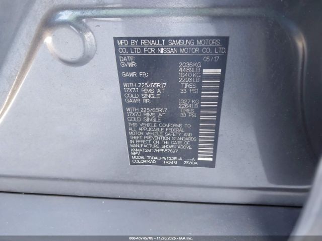 Nissan Rogue S Image 4