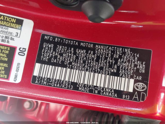 Toyota Corolla Le Plus Image 12